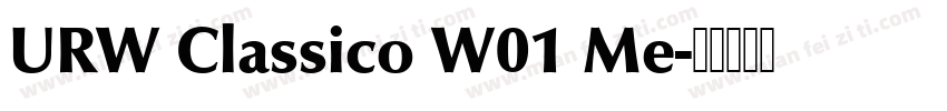 URW Classico W01 Me字体转换